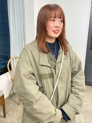 ミディアム カラー pole所属・【pole】 minaのヘアスタイル