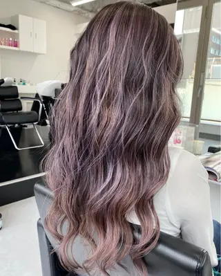 ロング カラー パーマ ヘアアレンジ キッズ hair  mode RITZ所属・★ 里奈★のヘアスタイル