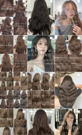 ロング カラー 顔まわりの神様✨ 透明感カラー藤嶋秀幸のヘアスタイル