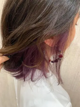 ミディアム カラー ヘアアレンジ 髪質改善×透明感× 艶髪🥀HIYORIのヘアスタイル