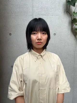 ミディアム カラー 似合わせカット /パーマ岡本淳平のヘアスタイル