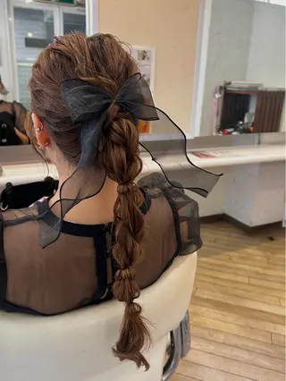 ロング ヘアアレンジ konomi⛓🩶 カラー/ヘアアレンジのヘアスタイル