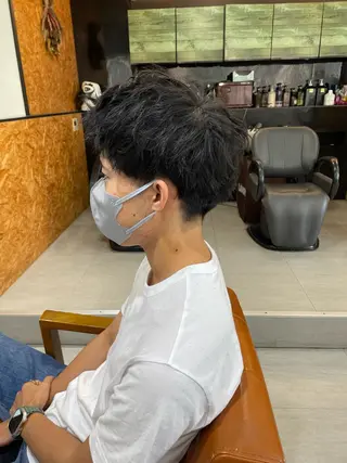 ショート メンズ かんばら りょーいのヘアスタイル