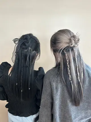ロング 加藤 優里のヘアスタイル