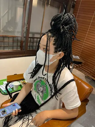 ロング ヘアアレンジ 東風上 亮介のヘアスタイル