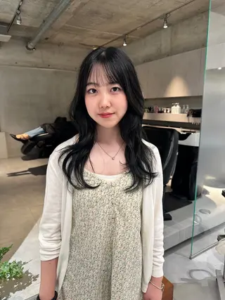 ロング カラー FILMS所属・レイヤーボブ★ cocomoのヘアスタイル