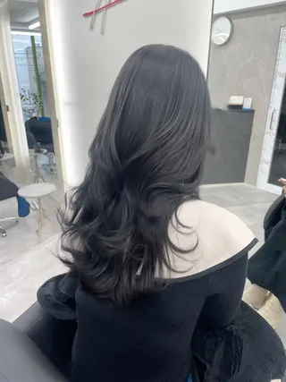 ロング カラー 心斎橋/ブリーチなし 髪質改善/レイヤーのヘアスタイル