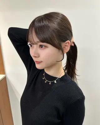 ロング カラー SALOWIN原宿AROA店所属・顔まわり神カット✂︎ 齋藤雄大【表参道】のヘアスタイル