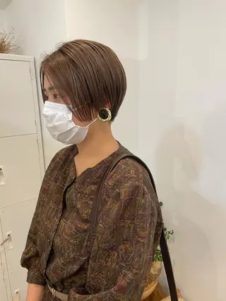 ショート 大迫 江梨のヘアスタイル