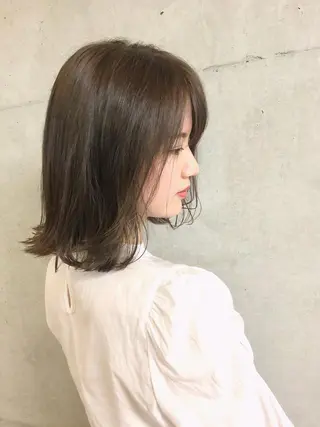 ミディアム カラー nagisa /縮毛矯正のヘアスタイル