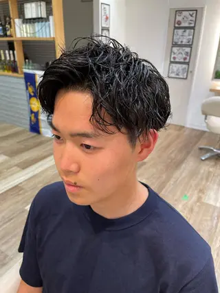 パーマ メンズ メンズパーマ 北原寿樹のヘアスタイル