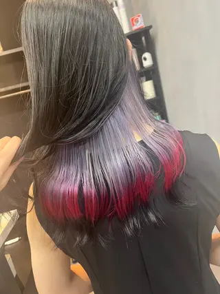 ロング カラー tomoka 推しカラーのヘアスタイル