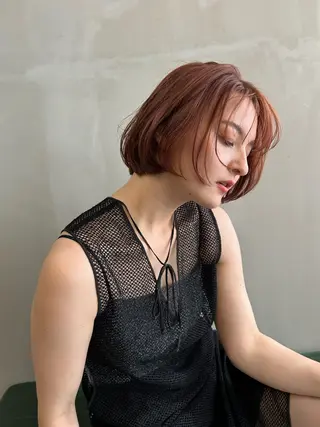 ショート カラー ショート/ボブ専門 宮脇美奈/南船場のヘアスタイル