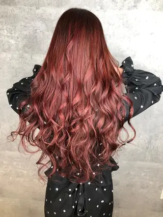 ロング カラー _WHITE 天王寺のヘアスタイル