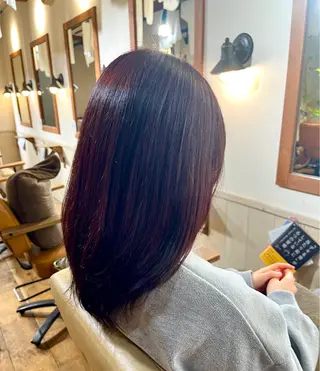セミロング カラー 住吉 優果のヘアスタイル