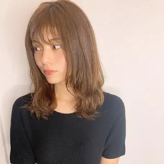 セミロング カラー ヘアアレンジ 竹内啓太 ボブのヘアスタイル