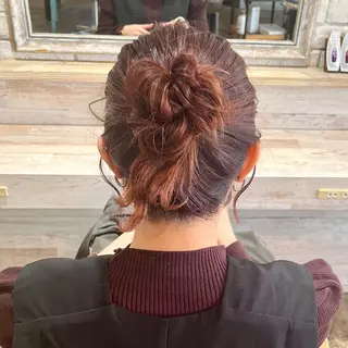 ミディアム ヘアアレンジ 褒められヘアメイク /‎ボブ女子🐶みおのヘアスタイル