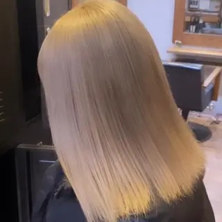 セミロング カラー 履歴修正ハイトーン TAKEのヘアスタイル