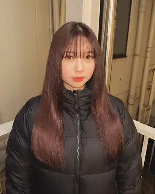 ロング 🧣misaki 透明感カラー🧣のヘアスタイル