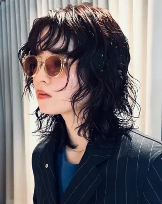 ミディアム パーマ ユウナ/ パーマ🐰のヘアスタイル