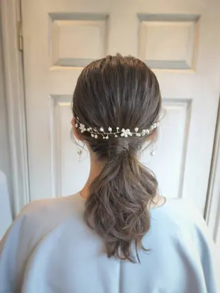 ヘアアレンジ セミロング Watanabe. cのヘアスタイル