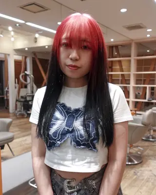 ロング Null 表参道所属・岩下昂世/ ハイトーン/デザインのヘアスタイル