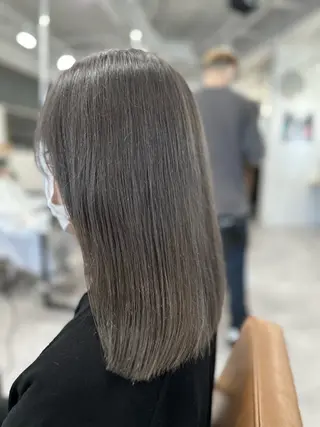 セミロング カラー ケアカラーリスト✂️ SHIAN   フジのヘアスタイル