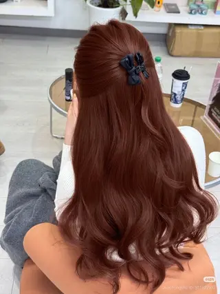 ロング カラー モテ艶韓国ヘア 🤍りんのヘアスタイル