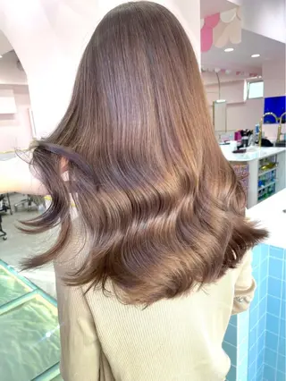 セミロング eN° by youres hair 銀座店所属・🩷愛され韓国極🩷 🩷masaki🩷のヘアスタイル