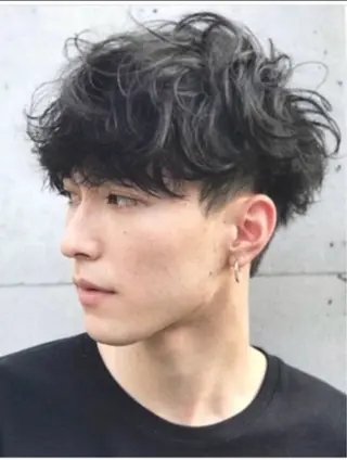 パーマ メンズ Belle五丁目店所属・韓国風デジタルパーマ 宗像 快歩のヘアスタイル