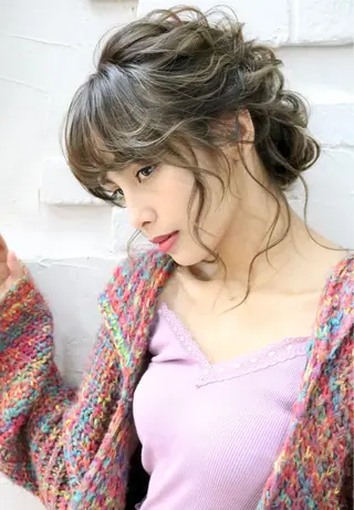 セミロング まつパ・ヘアセット ♡Chinami♡のマツエク・マツパデザイン