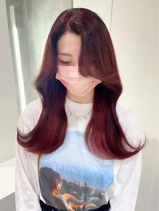 ロング 銀座／レイヤーカット 🤍内野すみれのヘアスタイル