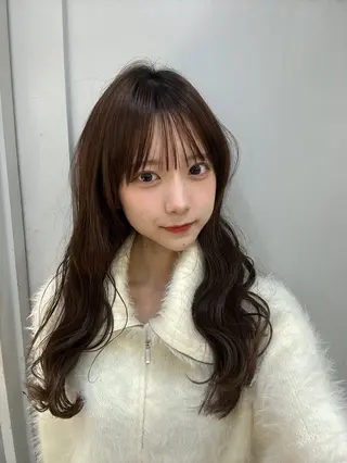 カラー パーマ Haruna 💜のヘアスタイル