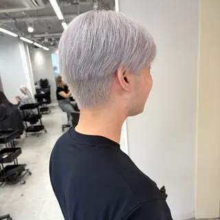 カラー メンズ ハイトーン ayane💖のヘアスタイル