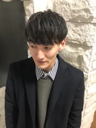 ヘアアレンジ メンズ ainico+所属・メンズ特化✂️栗原 侑也のヘアスタイル