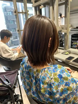 ミディアム 透明感カラー/ボブ /佐藤伶のヘアスタイル