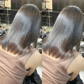 ミディアム カラー ヘアアレンジ 色気グレージュ 🤍kosuke🤍のヘアスタイル