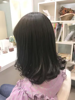 ミディアム カラー YASU🍎CUT 赤系カラー/ヘアケアのヘアスタイル