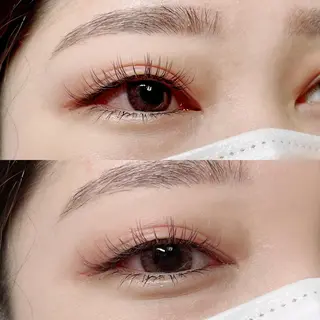 カラー マツエク・マツパ アイブロウ パーフェクトウィンク ちぢいわみのりのマツエク・マツパデザイン