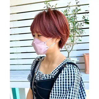 ショート re.share所属・茅ヶ崎/ショートボブ /ハイトーン/片野のヘアスタイル