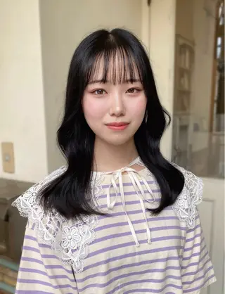 ミディアム 【艶ヘア】 どうまえのヘアスタイル