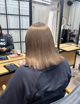 ミディアム カラー 韓国×髪質改善カラー 💎hinaのヘアスタイル