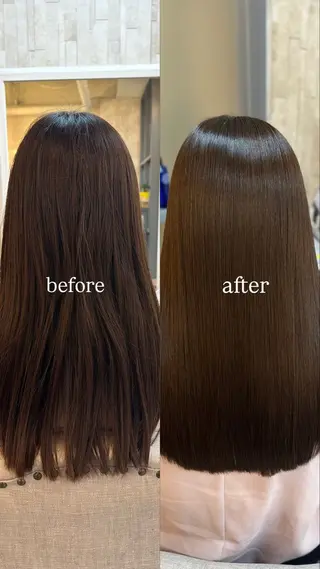 ロング 🖤ほのか/ツヤ髪 /髪質改善/縮毛矯正のヘアスタイル