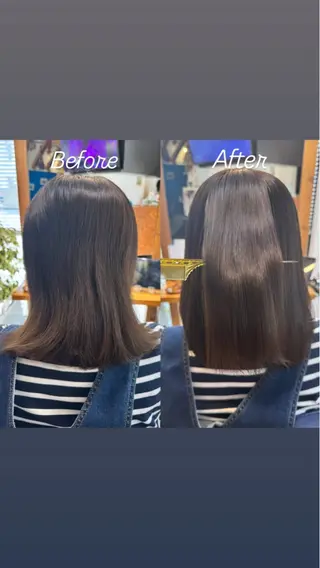 ロング Kaori【髪質改善 ×透明感カラー♡】のヘアスタイル