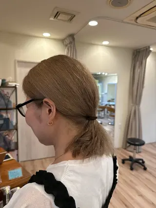 ミディアム カラー League 宮崎台所属・山本 貴之のヘアスタイル