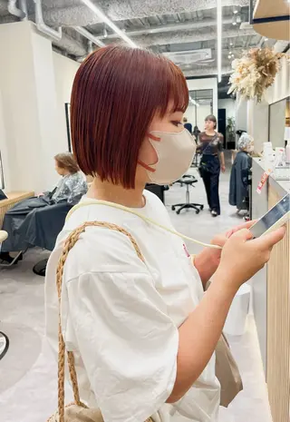 ミディアム カラー 浦和Lond 山本賢人のヘアスタイル