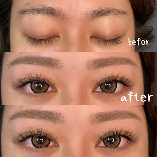 マツエク・マツパ アイブロウ linda lashesのマツエク・マツパデザイン