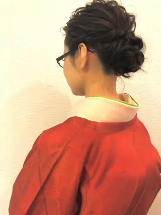 ミディアム ヘアアレンジ 平川 友希子のヘアスタイル