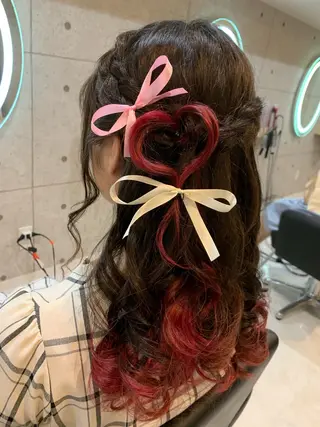 セミロング ヘアアレンジ lien natsukiのヘアスタイル