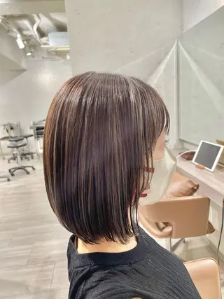 ミディアム 美髪×縮毛矯正 水上真由美😘のヘアスタイル